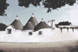 Backview of restored trullo in Ceglie Messapica