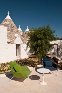 Beautiful view from the Kasba Trullo in Ostuni